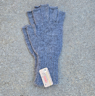 Colorful 100% Alpaca Fingerless Knit Alpaca Gloves - Choice Alpaca Products-440-md-med-grey
