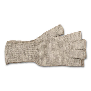 Colorful 100% Alpaca Fingerless Knit Alpaca Gloves - Choice Alpaca Products-440-md-silver
