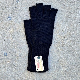 Colorful 100% Alpaca Fingerless Knit Alpaca Gloves - Choice Alpaca Products-440-md-white