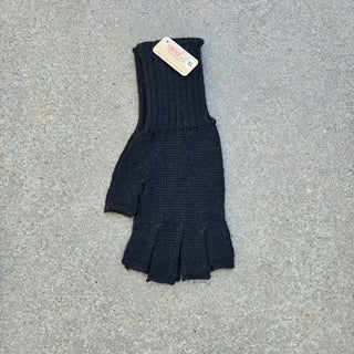 Colorful 100% Alpaca Fingerless Knit Alpaca Gloves - Choice Alpaca Products-440-xlg-charcoal