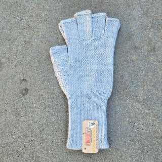 Colorful 100% Alpaca Fingerless Knit Alpaca Gloves - Choice Alpaca Products-440-xlg-silver-grey