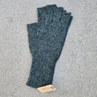 Colorful 100% Alpaca Fingerless Knit Alpaca Gloves - Choice Alpaca Products-440-xlg-silver-grey