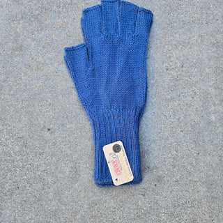 Colorful 100% Alpaca Fingerless Knit Alpaca Gloves Gloves Medium Fingerless Blue