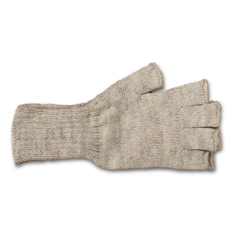 Colorful 100% Alpaca Fingerless Knit Alpaca Gloves Gloves Medium Fingerless Silver Grey