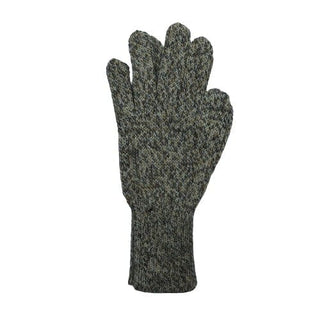 Colorful 100% Alpaca Full Fingered Knit Alpaca Gloves - Choice Alpaca Products-441-lg-brownpebblemelange