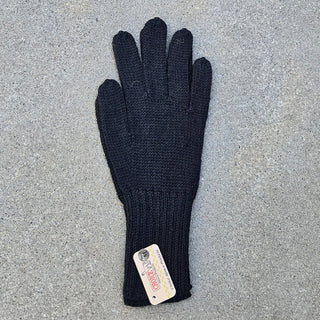 Colorful 100% Alpaca Full Fingered Knit Alpaca Gloves - Choice Alpaca Products-441-lg-greenblackmelange