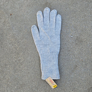Colorful 100% Alpaca Full Fingered Knit Alpaca Gloves - Choice Alpaca Products-441-lg-white