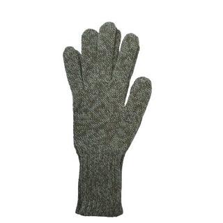 Colorful 100% Alpaca Full Fingered Knit Alpaca Gloves - Choice Alpaca Products-441-med-brownpebblemelange