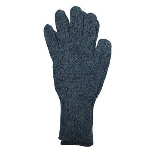 Colorful 100% Alpaca Full Fingered Knit Alpaca Gloves - Choice Alpaca Products-441-med-greenblackmelange
