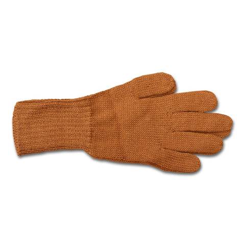 Colorful 100% Alpaca Full Fingered Knit Alpaca Gloves Gloves Large Camel Brown 