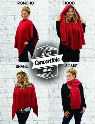 Convertible Alpaca Shawl - Purely Alpaca