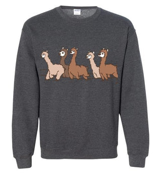 Curious Alpacas Gildan Crewneck Sweatshirt - Choice Alpaca Products-TS.102494293