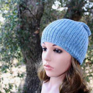 Dalia Heathered Alpaca Beanie Hat 