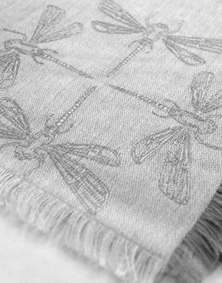Dragonfly Baby Alpaca and Silk Shawl - Choice Alpaca Products-PT-3404-Com2