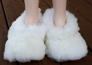 Fluffy Furry Fuzzy Alpaca Slippers - Choice Alpaca Products-slipper09-03-34