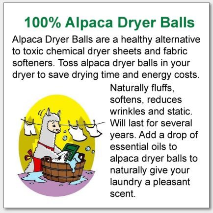 Functional Fancy Decorative Alpaca Dryer Balls Home Goods 