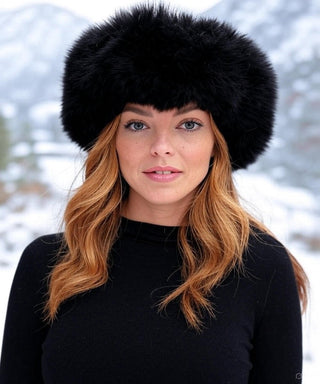 Fur Alpaca Hat - Choice Alpaca Products-356-black