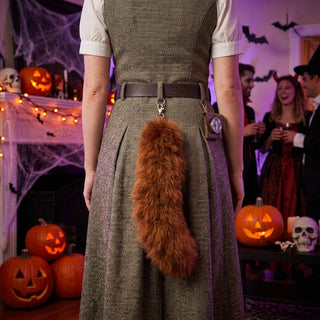 Fur Alpaca Tail, with clasp - Choice Alpaca Products-alpaca_tail-white