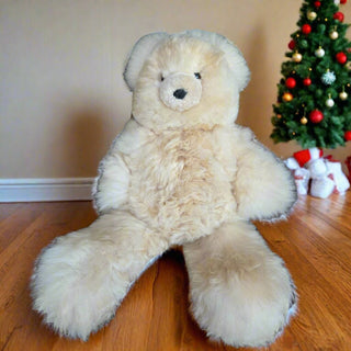 GiantBear-fawn-Giant Alpaca Teddy Bear