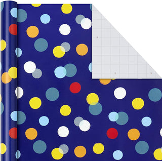 Dots-on-Blue-Gift Wrap your Alpaca Gifts