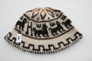 Hand Crochet Roll Up Rustic Alpaca Hat - Choice Alpaca Products-