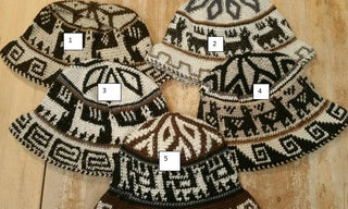 Hand Crochet Roll Up Rustic Alpaca Hat - Choice Alpaca Products-RollUp_hat