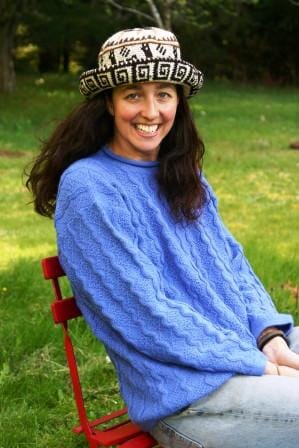 Hand Crochet Roll Up Rustic Alpaca Hat - Choice Alpaca Products-RollUp_hat