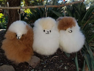 Happy Alpaca Face Keychain - Choice Alpaca Products-HappyAlpacaFaceKeychain-multi-color