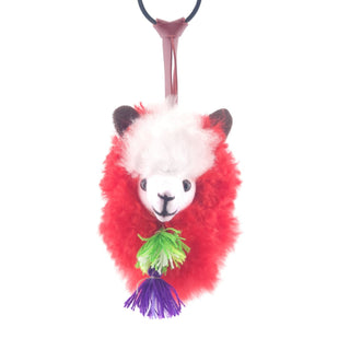 Happy Alpaca Face Keychain - Choice Alpaca Products-HappyAlpacaFaceKeychain-purple