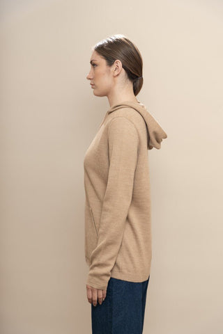 Baby Alpaca/Cotton Hoodie - Choice Alpaca Products-A10Z825P0000-XXC0002-SM