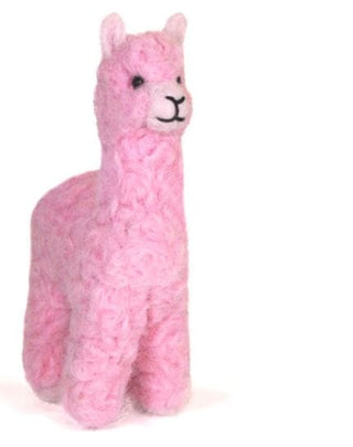 4alpaca-pink-Huacaya Alpaca Felted Ornament