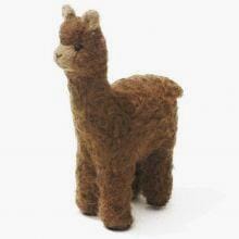 4alpaca-vicuna-Huacaya Alpaca Felted Ornament