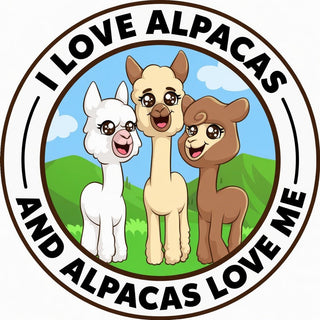 I Love Alpacas and Alpacas Love Me - Sticker - Choice Alpaca Products-alpwatch-label-1