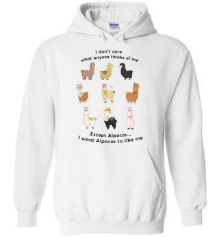 t-shirt: I Want Alpacas to Like Me Gildan Heavy Blend Hoodie - Choice Alpaca Products-TS.101355068