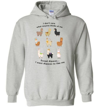 t-shirt: I Want Alpacas to Like Me Gildan Heavy Blend Hoodie - Choice Alpaca Products-TS.101355076