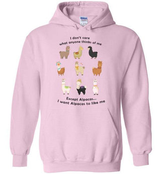 t-shirt: I Want Alpacas to Like Me Gildan Heavy Blend Hoodie - Choice Alpaca Products-TS.101355110