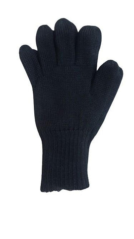 Iditarod 100% Alpaca Double-Thick Reversible Gloves Gloves Black/MedGrey Large 