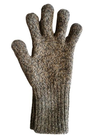 Iditarod 100% Alpaca Double-Thick Reversible Gloves - Choice Alpaca Products-IditGloves_Sm_MedGrey_Silver