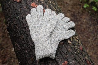 Iditarod 100% Alpaca Double-Thick Reversible Gloves - Choice Alpaca Products-IditGloves_XSm_Brown_Beige