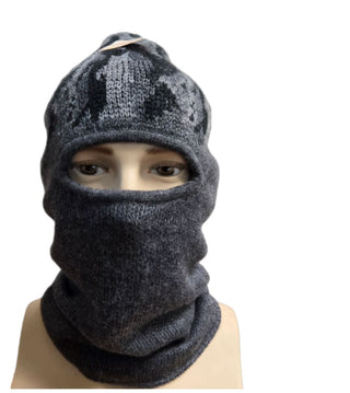 Iditarod Alpaca Face Mask Ski Mask Hat MedGrey 