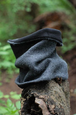 Iditarod Neck Gaiter Baby Alpaca Lined - Choice Alpaca Products-linedgaiterblk