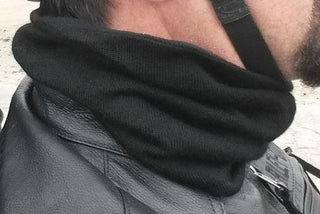 Iditarod Neck Gator Baby Alpaca Lined Scarf Black 
