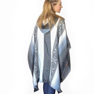 Incan Grays Alpaca Poncho - Choice Alpaca Products-DN_173152618110