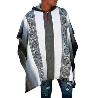 Incan Grays Alpaca Poncho - Choice Alpaca Products-DN_173152618110