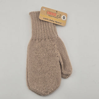 Kids Alpaca Mittens - Choice Alpaca Products-classic-mittens2026-infant0-brown