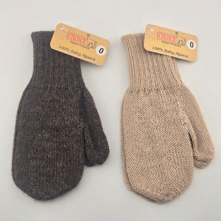 Kids Alpaca Mittens - Choice Alpaca Products-classic-mittens2026-infant0-brown