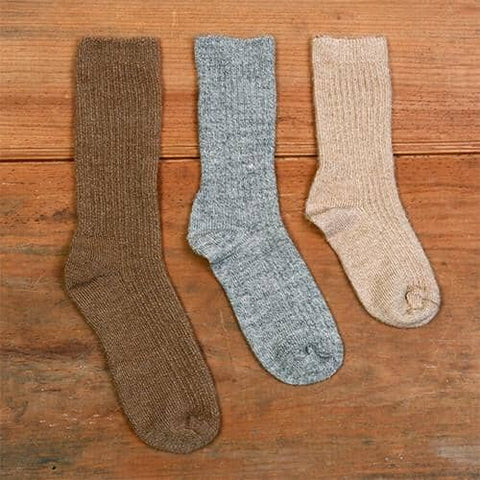 BRUBAKER Mens Or Womens Thick Cashmere Socks - 40% Cashmere, 48% Lambswool  - 4 Pairs
