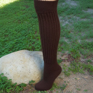 Knee-Hi Alpaca Socks Socks Medium Dark Brown 