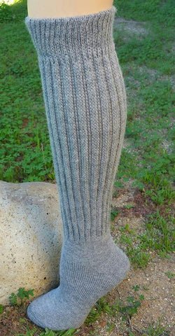 Knee-Hi Alpaca Socks Socks Medium Grey Heather 