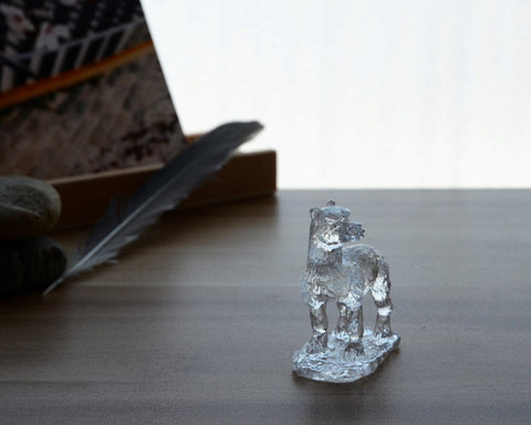 Liuli Crystal Alpaca Figurine Home Decor 